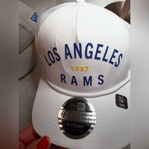 NEW Los Angeles Rams New Era White Los Angeles Rams Cap NWT